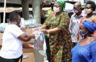 First Lady Donates Face Masks, Sanitizers To Market Women